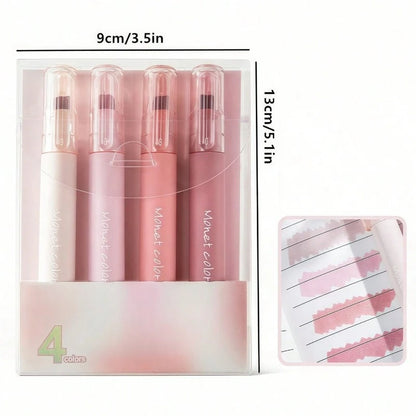 4 Pack Soft Touch Fluorescent Gel Pens