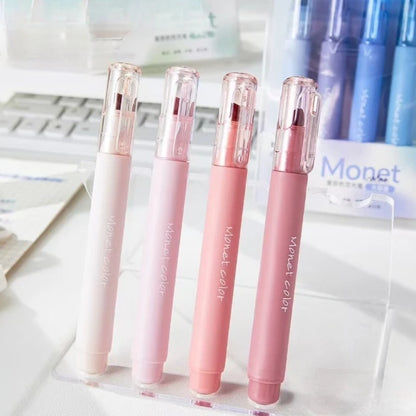 4 Pack Soft Touch Fluorescent Gel Pens